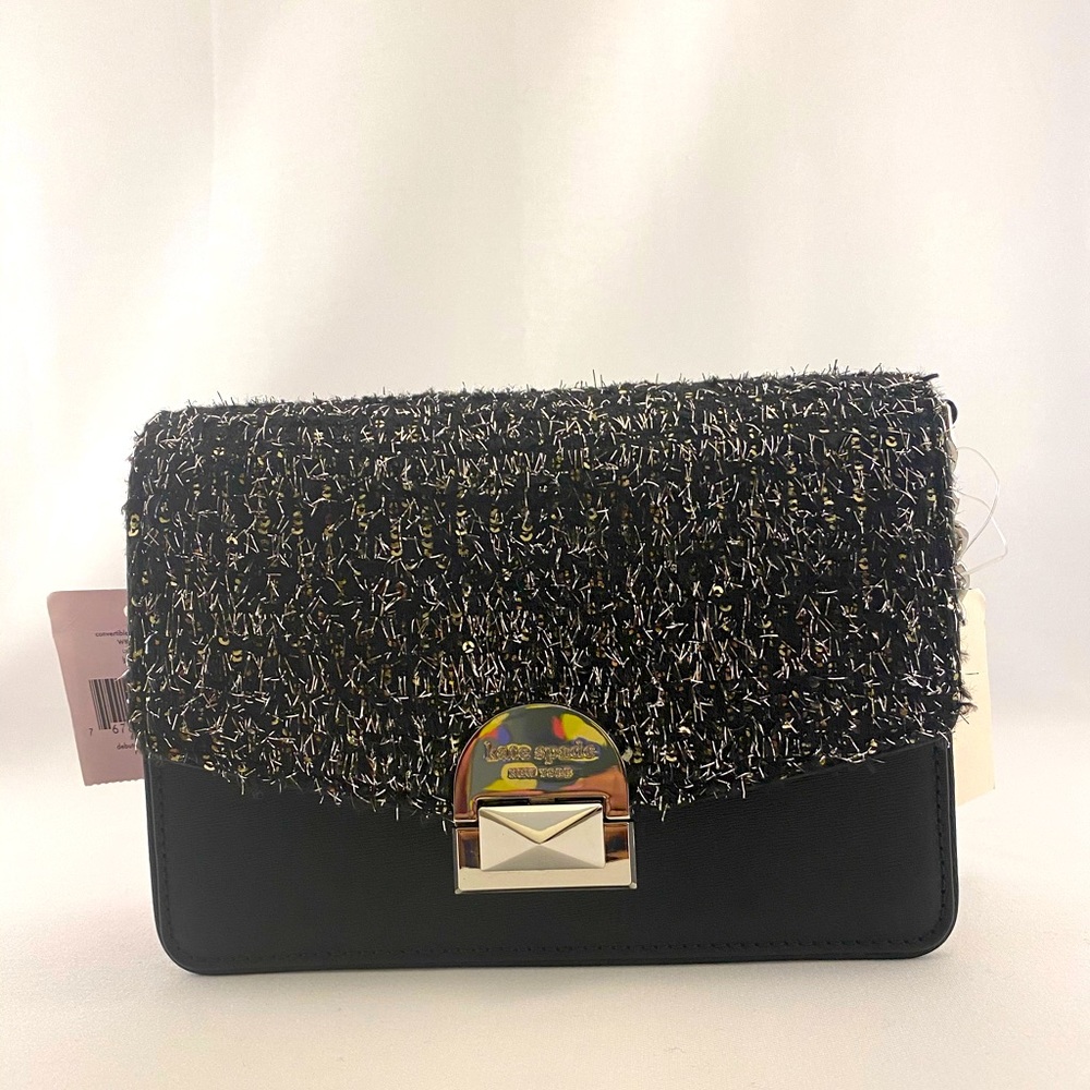 Kate Spade Neve tinsel convertible flap crossbody